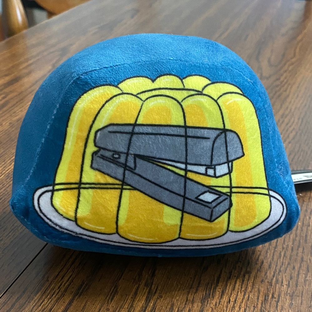 “5/$20” The Office soft plush stapler in jello plushy